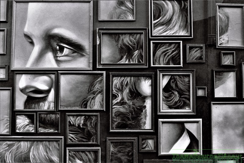 Street art, Hanna lane, South Melbourne, by Dean Kyte.